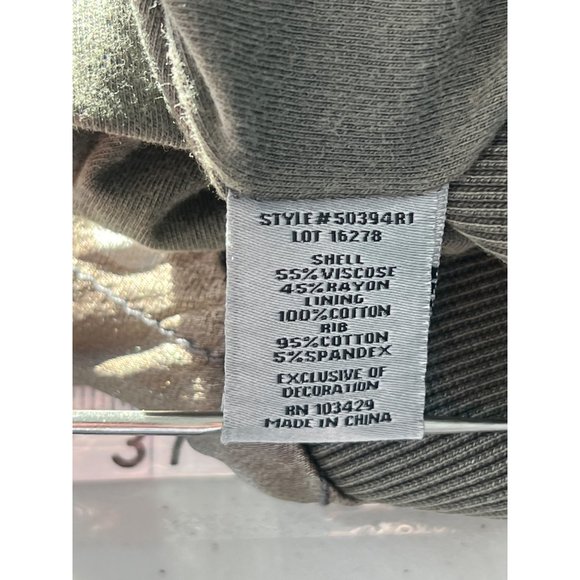 Marrakech Full Zip Camo Bomber Jacket Womens S Long Sleeve Viscose Blend Green - Picture 8 of 9